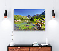  Obraz s jazerom a horami 